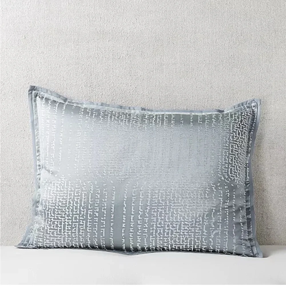 Hudson Park Collection Faded Geometric Standard Sham, New w/Tag $130